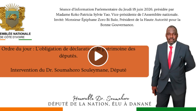 plus difficile, plus risquée et moins rentable.  Déclaration de patrimoine : le député Souleymane Soumahoro interpelle sur la lutte contre la corruption